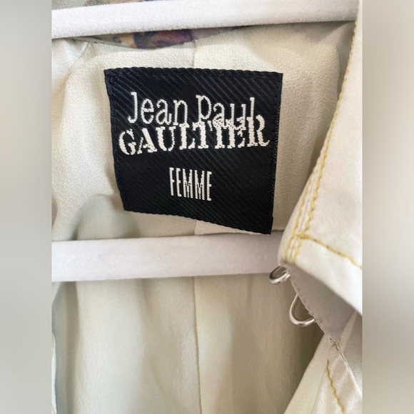 Jean Paul Gaultier Yellow Gold Ombre Bug floral print wrap dress US 12 NWT - Picture 6 of 10